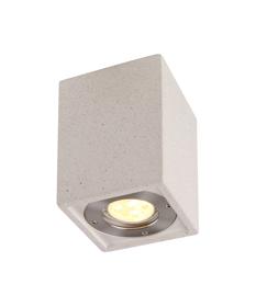 M7186  Levi Rectangular Spotlight 1 Light IP65 Outdoor White Concrete